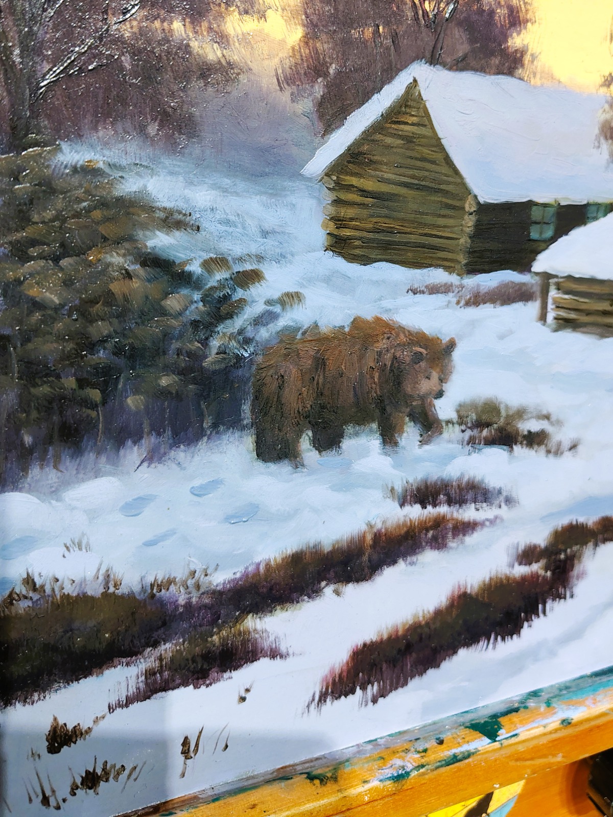 A visitor after the snowstorm. oil painting, 2026 (23).jpeg